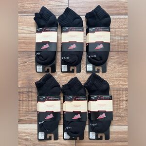 NEW Red Wing Low Cut Socks 6 PAIRS Black Combed Ring Spun Men's Size XL …